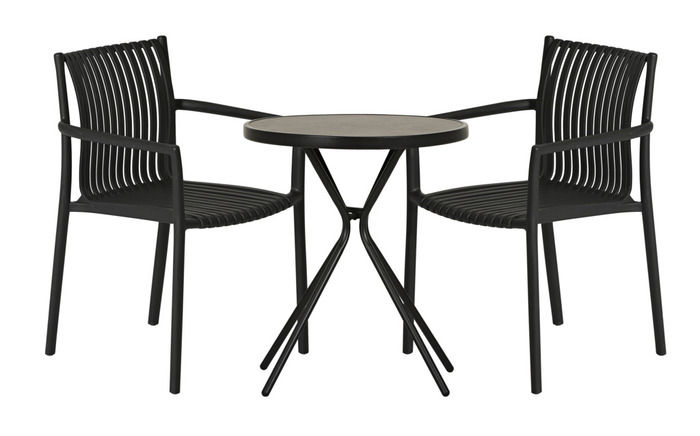 Trädgårdsstol Wien Svart Sunlife